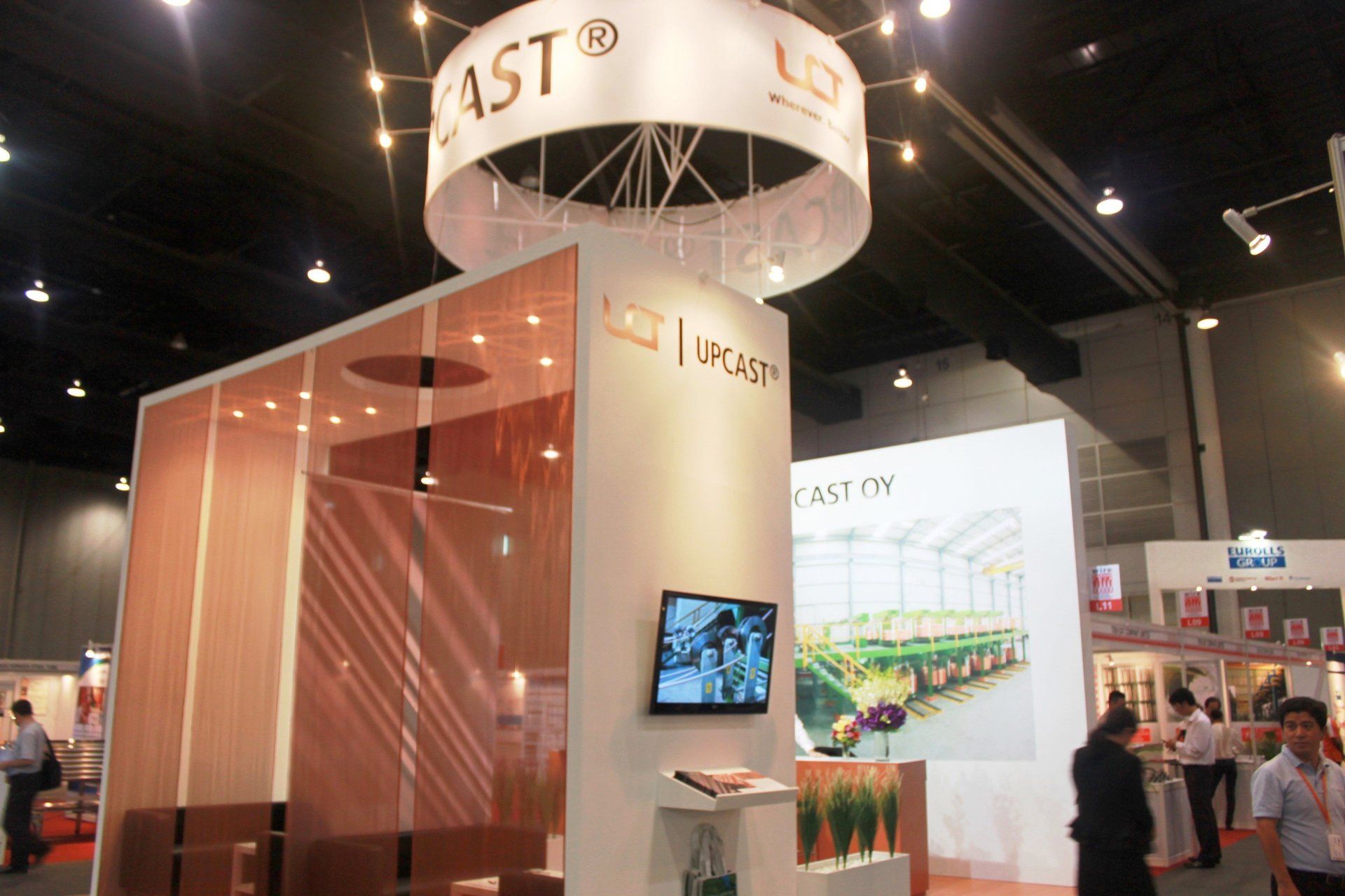 Upcast @ WIRE Southeast Asia 2011. Booth designed and built by Essential Global Fairs.
