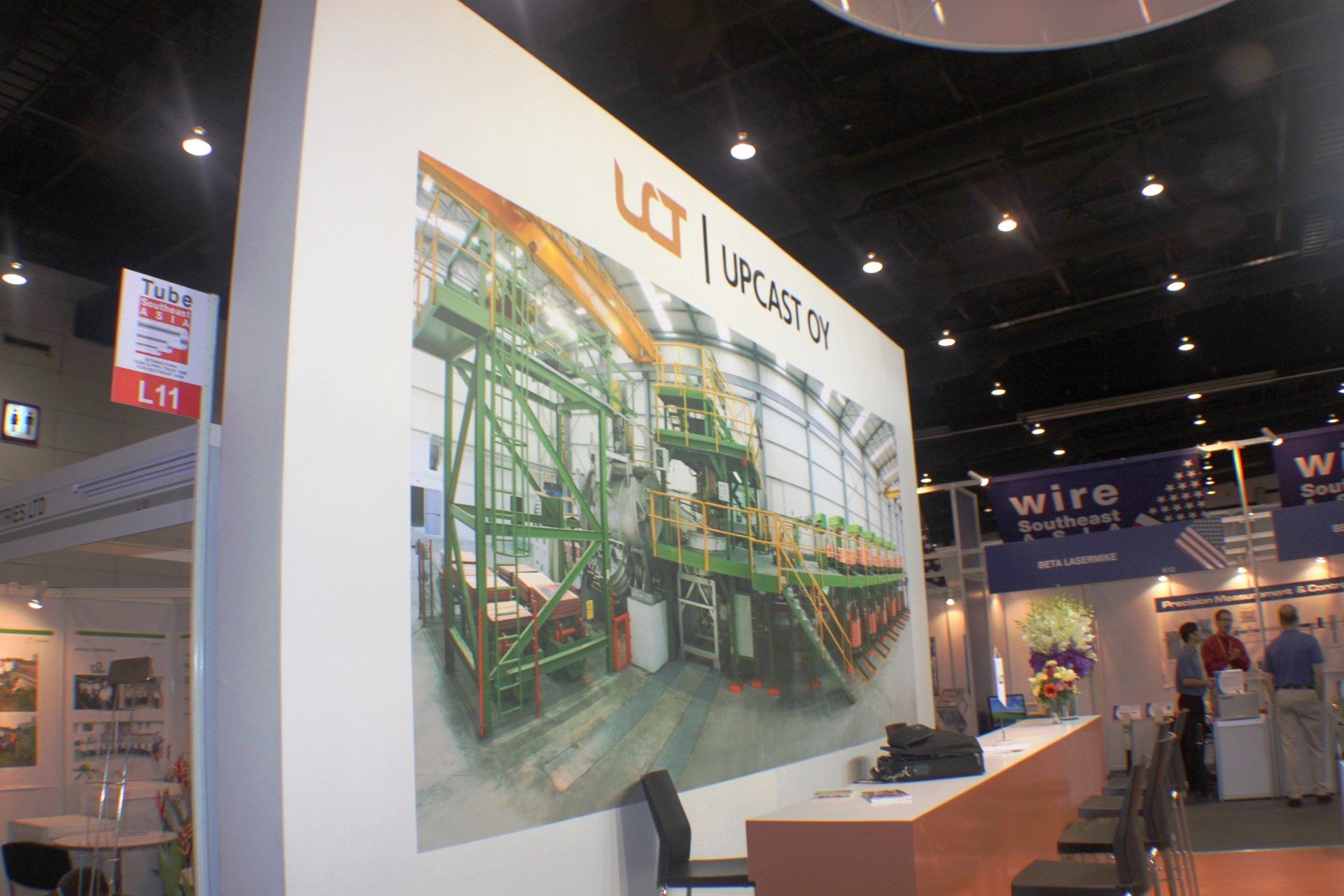 Upcast @ WIRE Southeast Asia 2011. Booth designed and built by Essential Global Fairs.