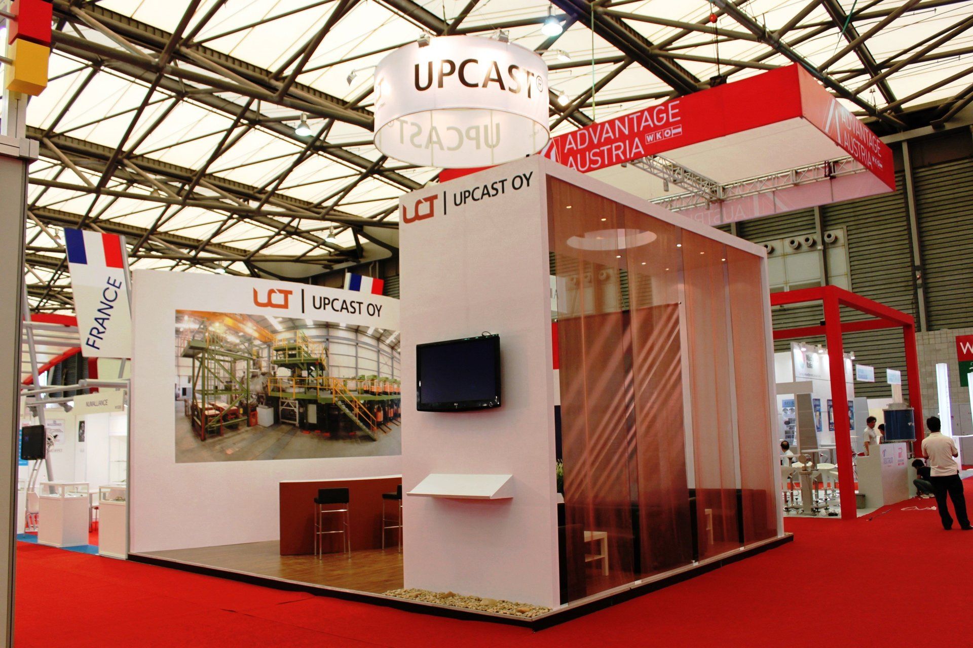 Upcast OY @ Wire China 2010. Booth designed and built by Essential Global Fairs.