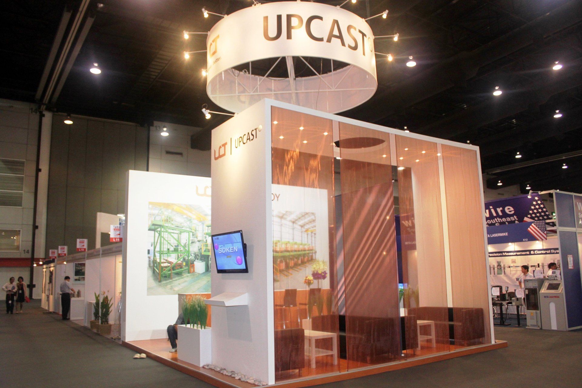 Upcast OY @ WIRE Southeast Asia 2011. Booth designed and built by Essential Global Fairs.