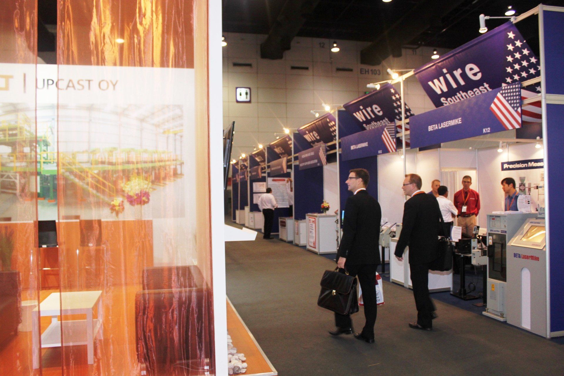 Upcast @ WIRE Southeast Asia 2011. Booth designed and built by Essential Global Fairs.