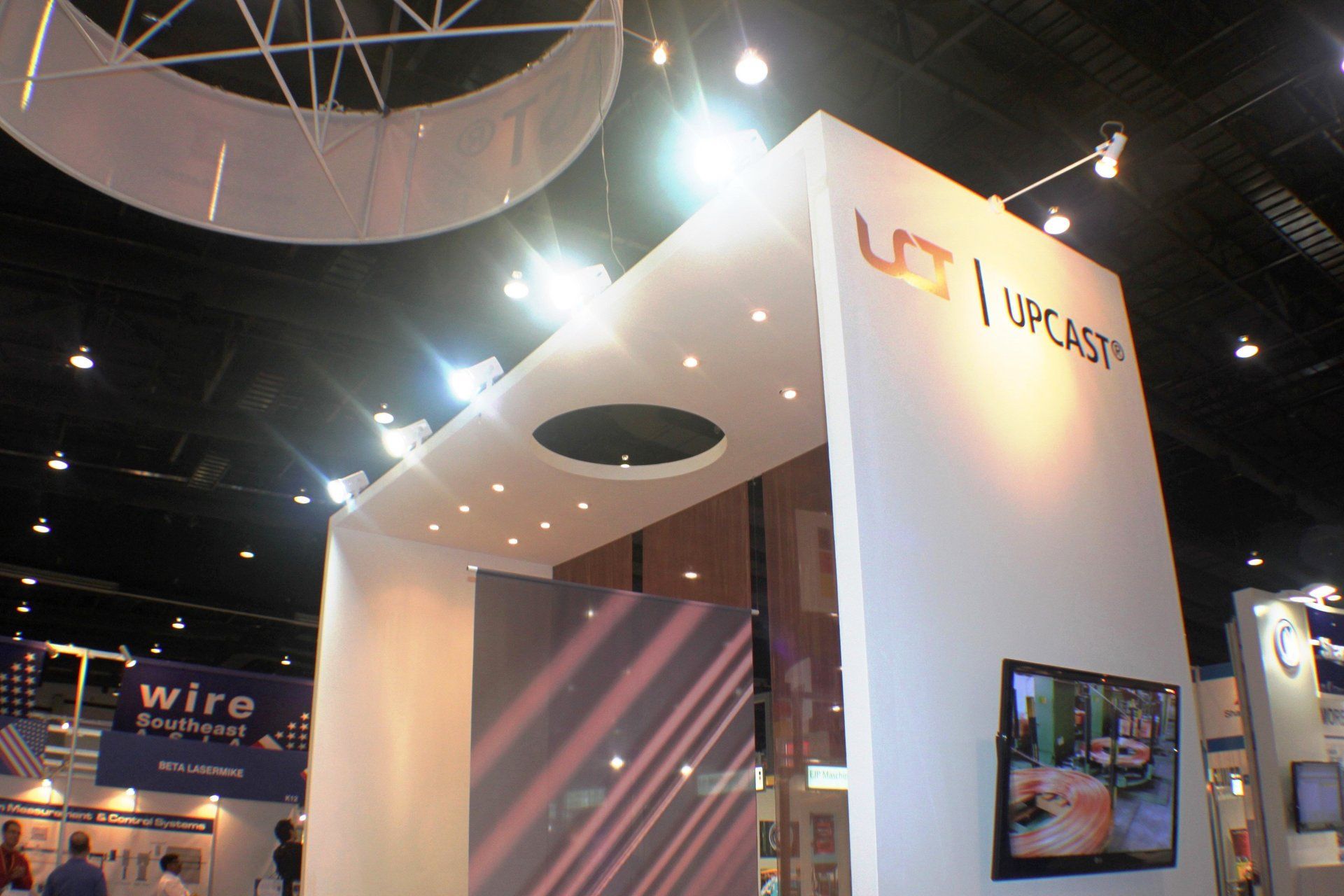 Upcast @ WIRE Southeast Asia 2011. Booth designed and built by Essential Global Fairs.