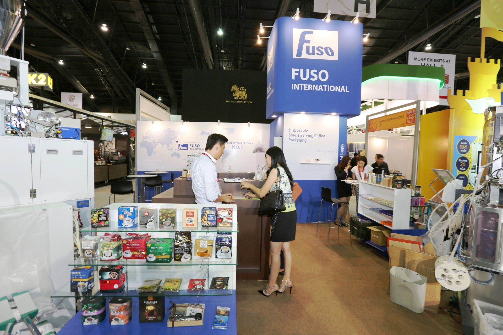 Fuso International @ Thaifex 2015. Booth designed and built by Essential Global Fairs.