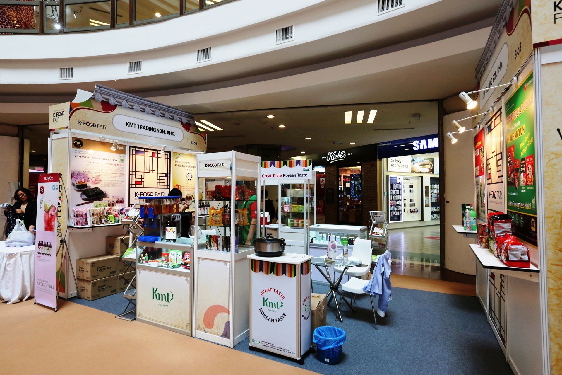K-Food Fair 2016 @ Malaysia. Booth designed and built by Essential Global Fairs.