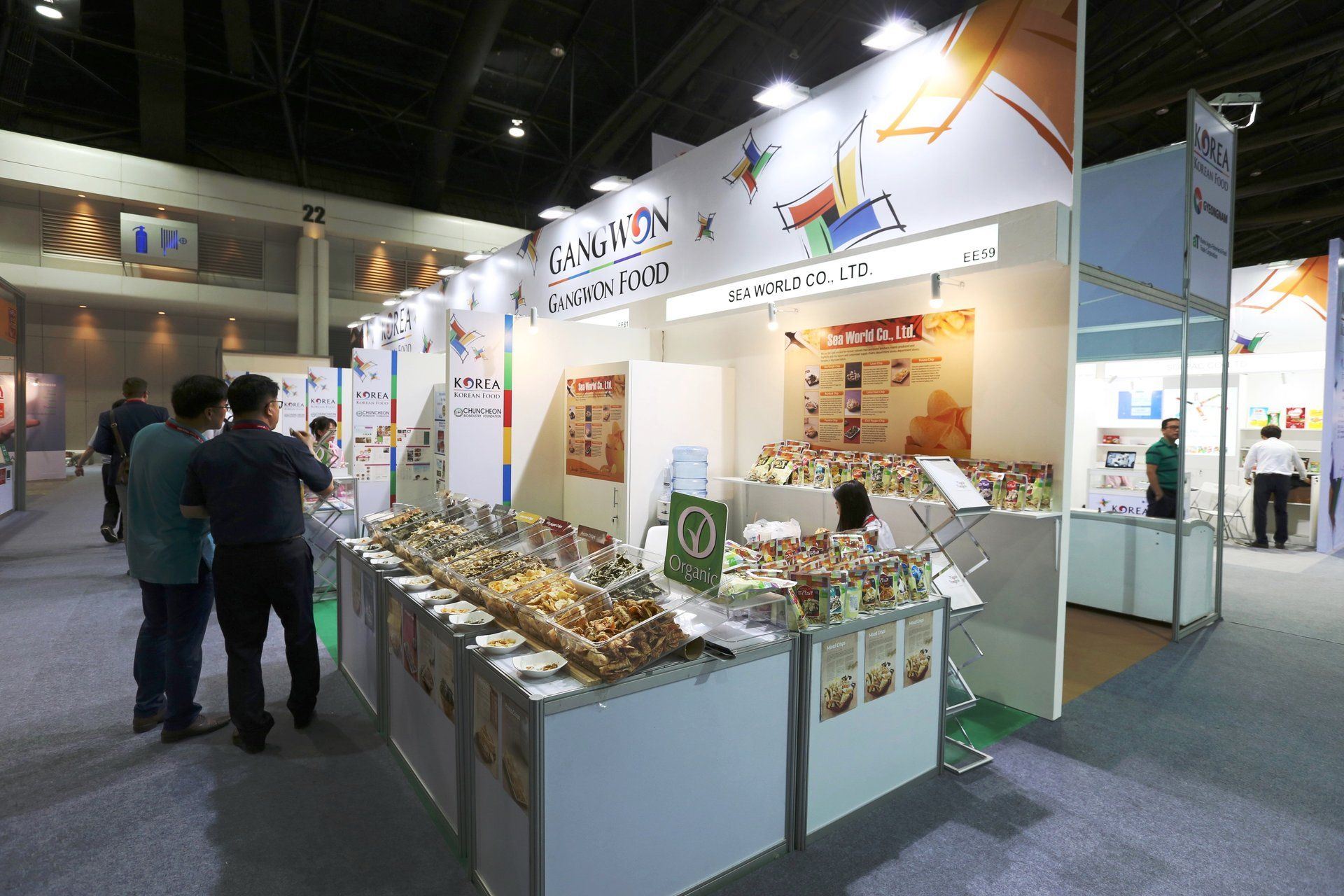 Korea Pavilion @ Thaifex 2015. Booth designed and built by Essential Global Fairs.
