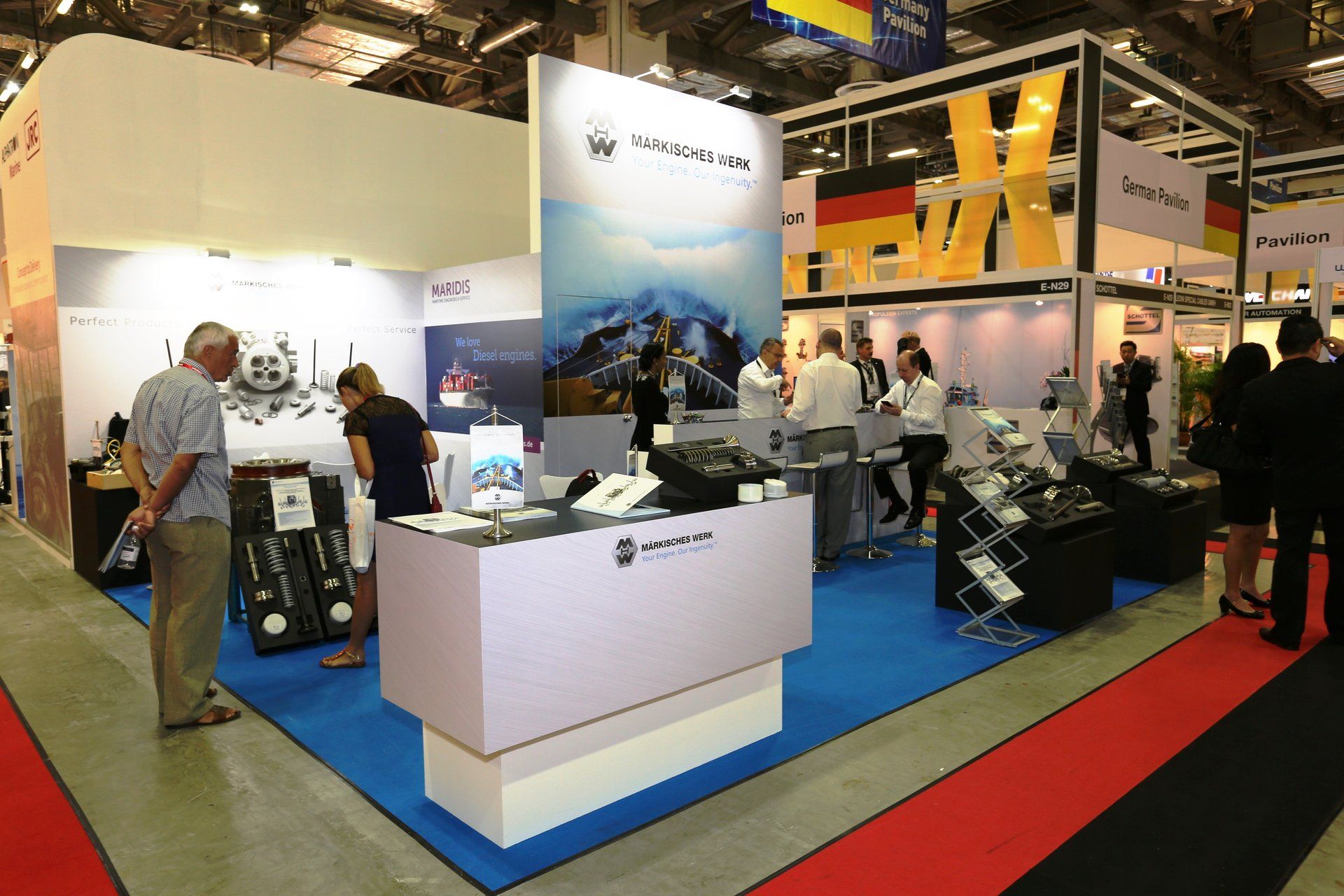 Markisches Werk @ Asia Pacific Maritime 2016. Booth designed and built by Essential Global Fairs.