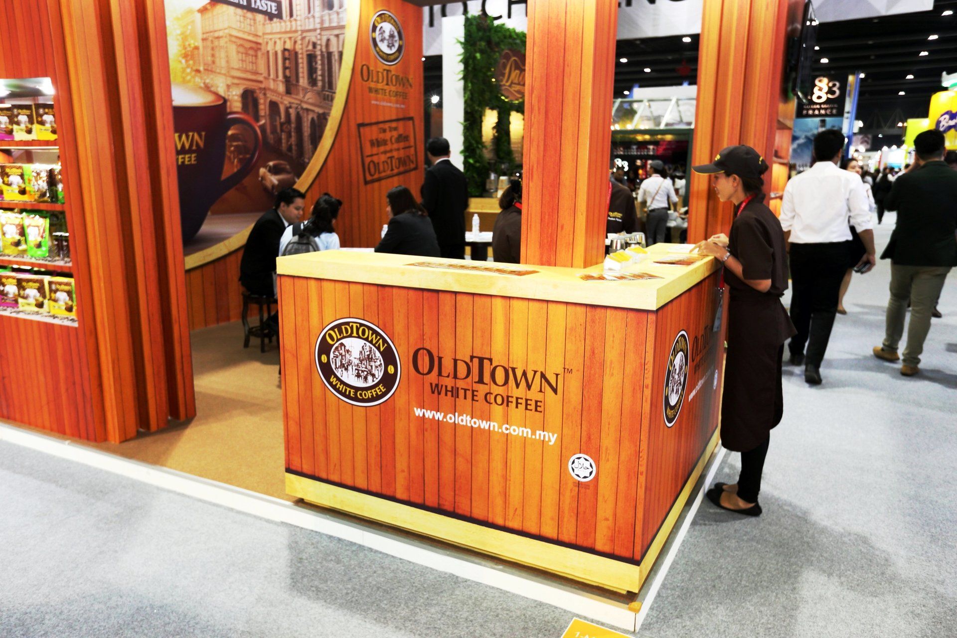 Oldtown Coffee @ Thaifex 2017. Booth designed and built by Essential Global Fairs.