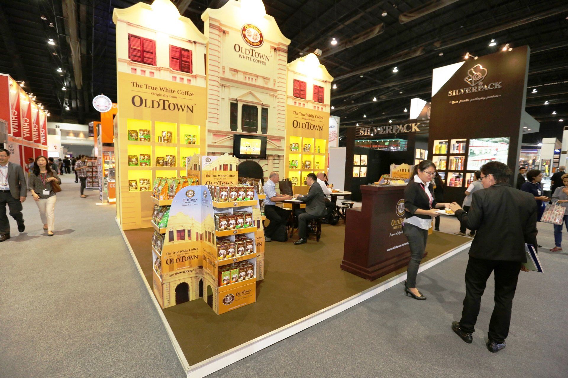 Oldtown Coffee @ Thaifex 2014. Booth designed and built by Essential Global Fairs.