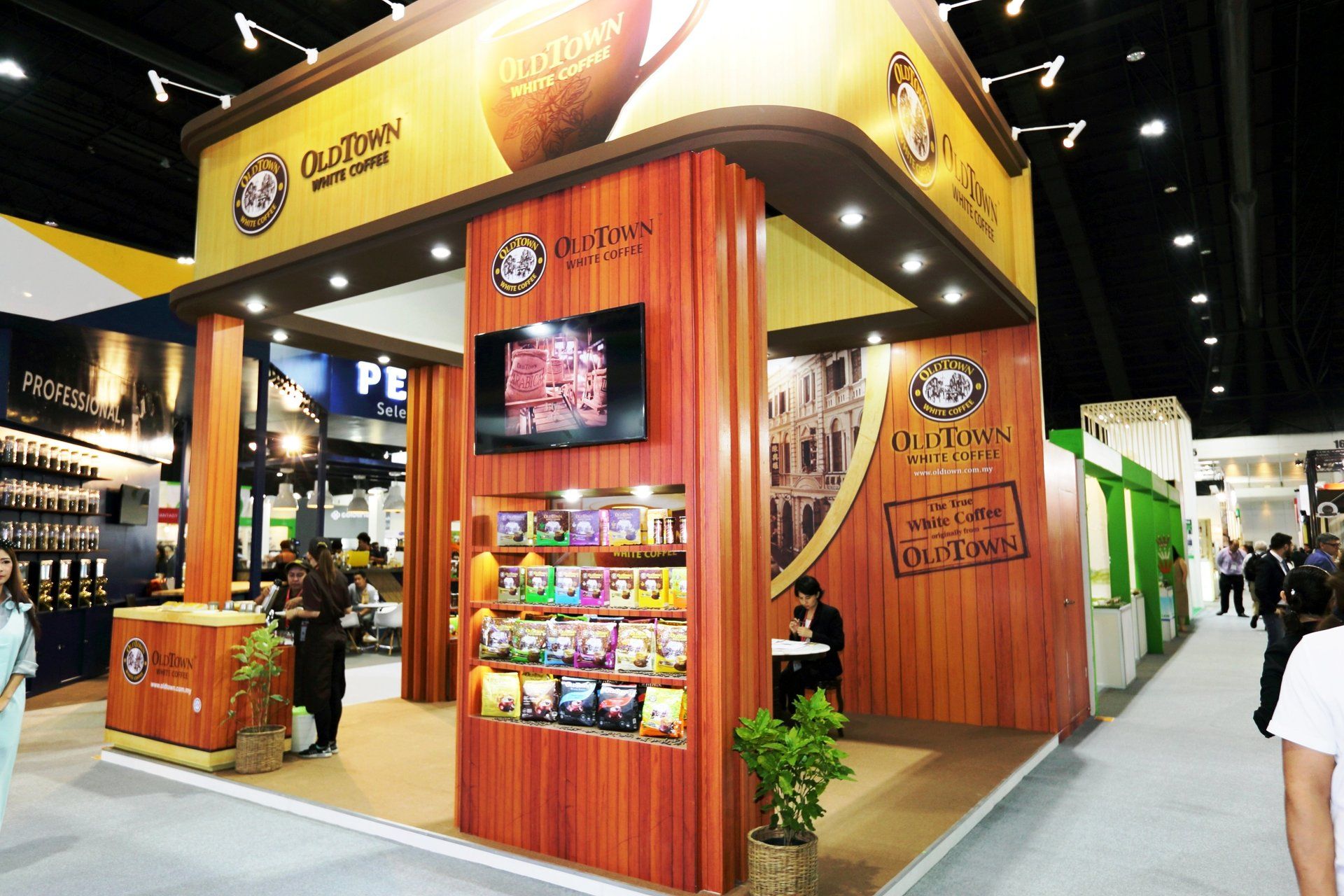 Oldtown Coffee @ Thaifex 2017. Booth designed and built by Essential Global Fairs.