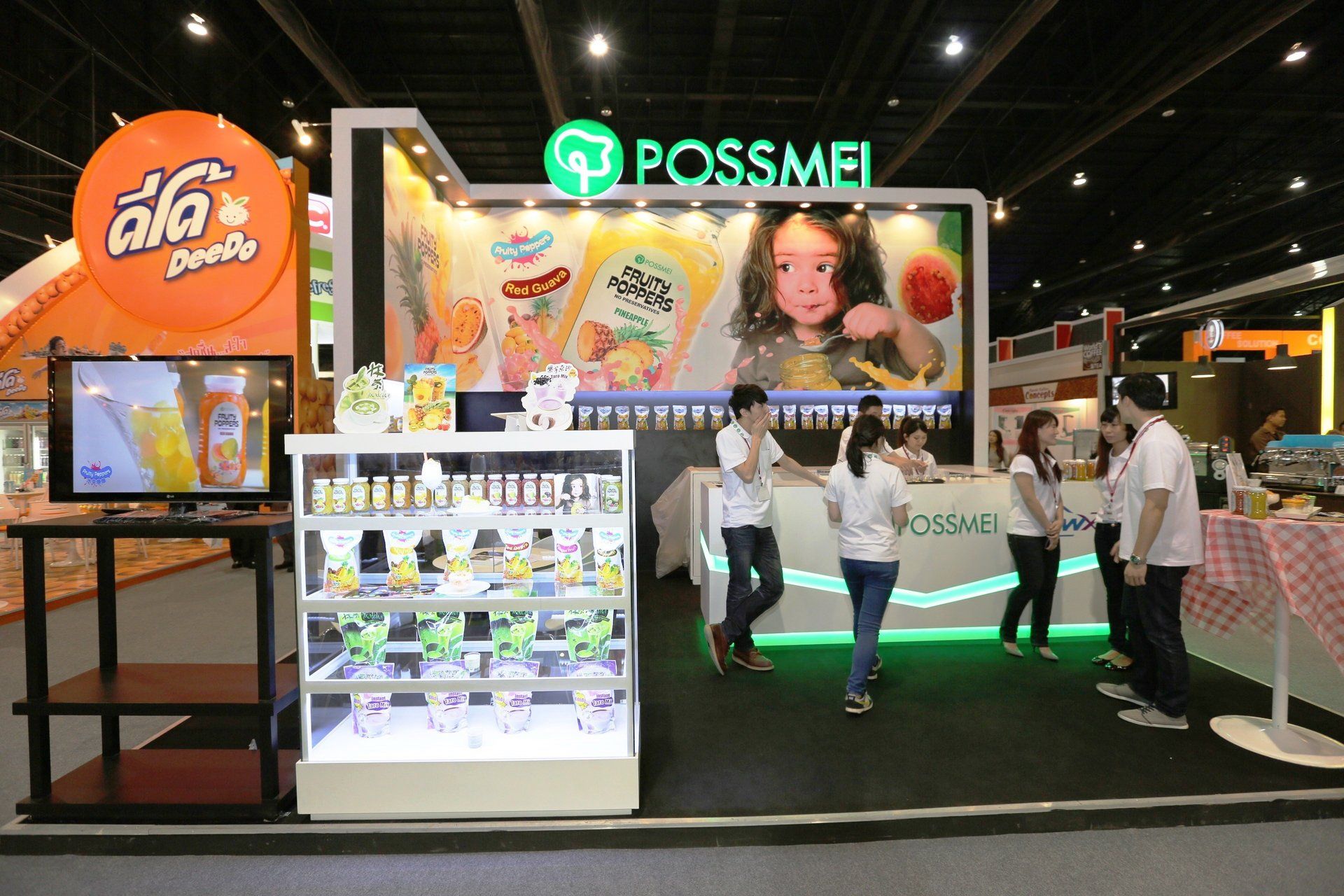 Possmei @ Thaifex 2014. Booth designed and built be Essential Global Fairs.