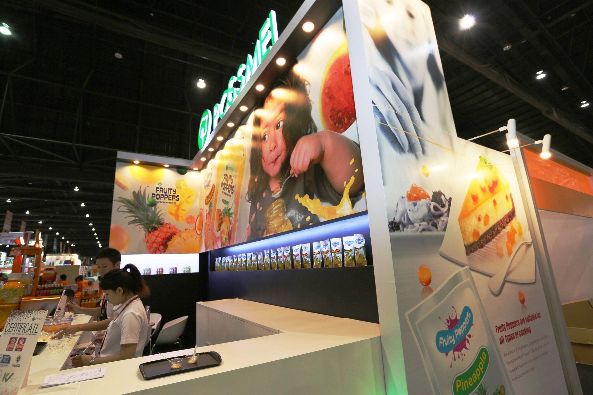 Possmei @ Thaifex 2014. Booth designed and built be Essential Global Fairs.