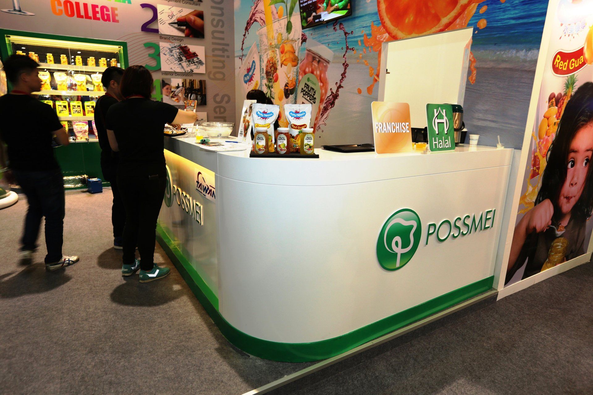 Possmei @ Thaifex 2015. Booth designed and built by Essential Global Fairs.