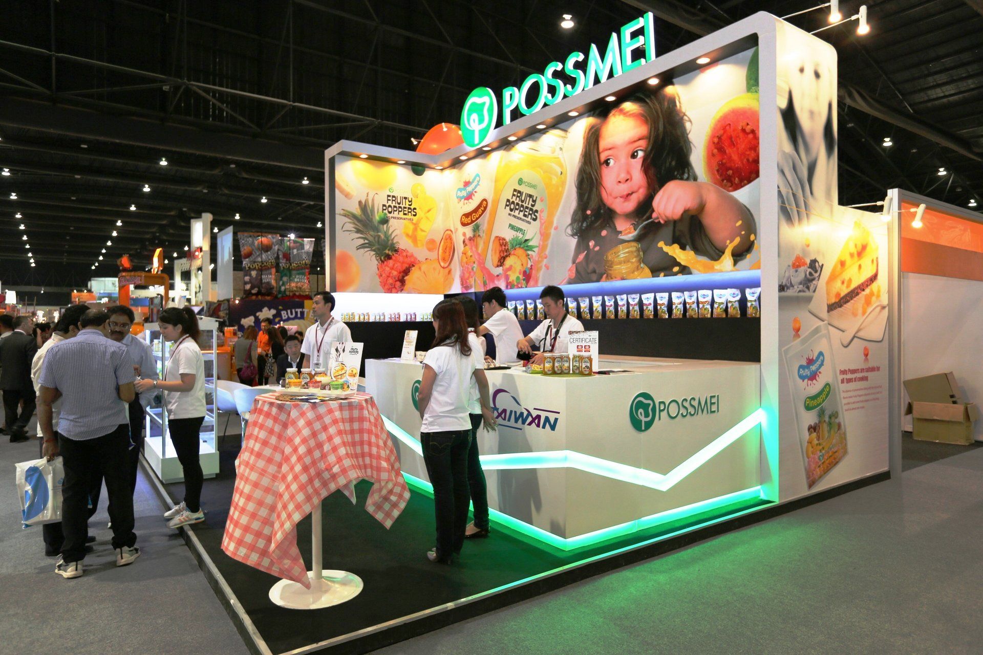 Possmei @ Thaifex 2014. Booth designed and built be Essential Global Fairs.