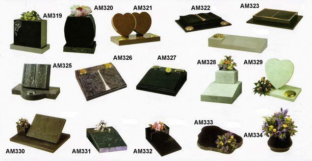 variety of memorials