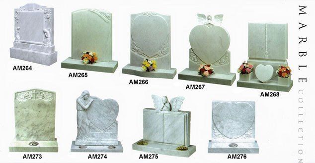 gravestone and ornaments