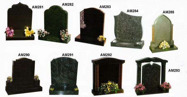 Beautifully crafted gravestones