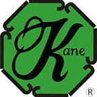 Green octagonal Kane logo with stylized black “K” and “ane” text, plus small ® symbol