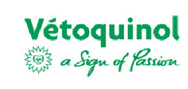 Vetoquinol logo in green with a sunburst icon and the tagline “a sign of Passion”