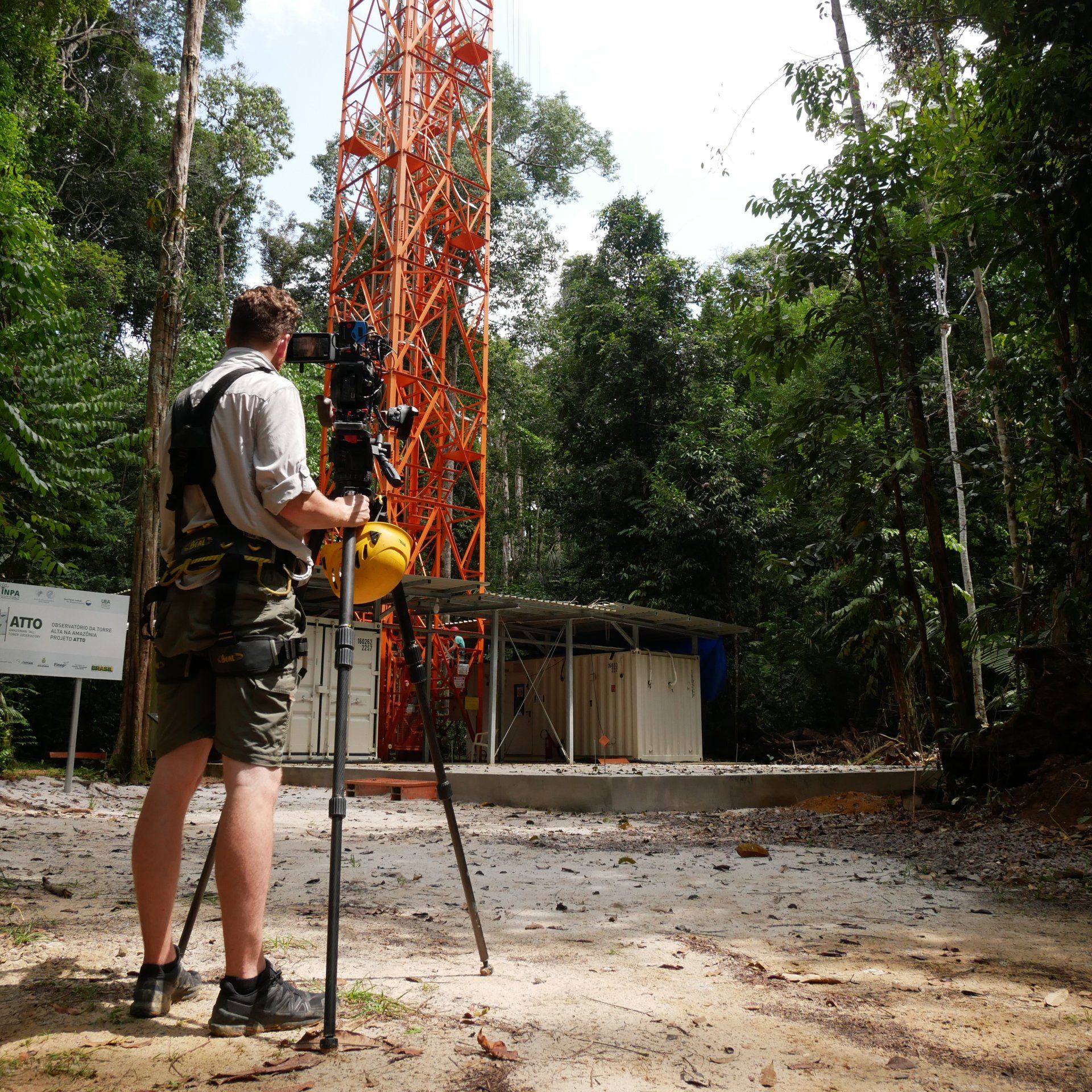Story Productions films in the Amazon Rainforest at ATTO