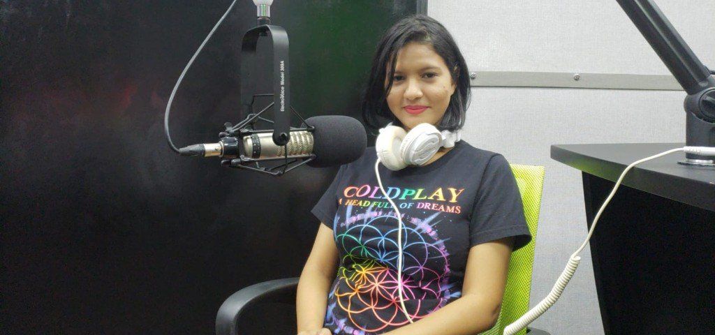 Karine on the radio