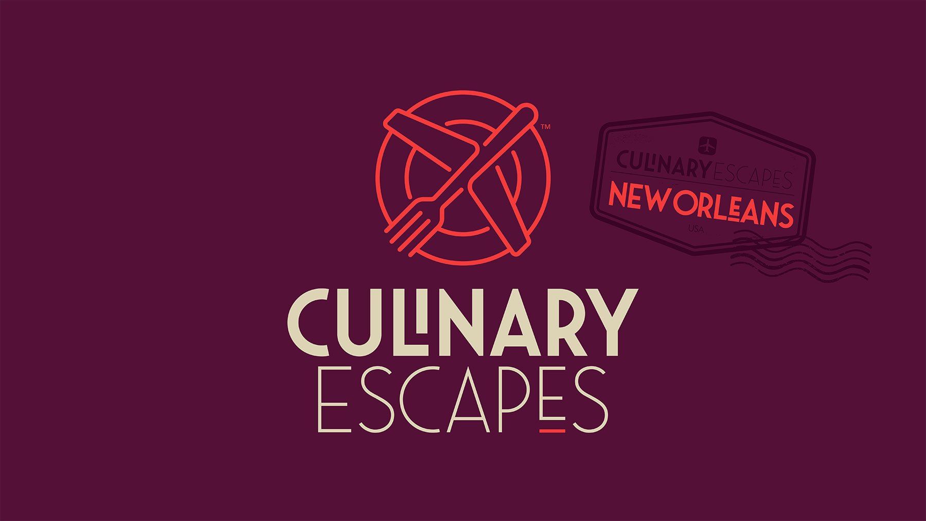 A logo for culinary escapes in new orleans