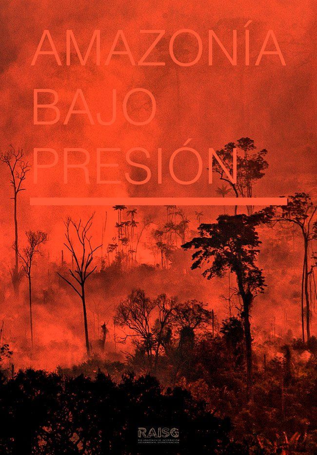 Book Amazon Under Pressure (Amazonía Bajo Presión) The cover of a book titled amazonia bajo presion