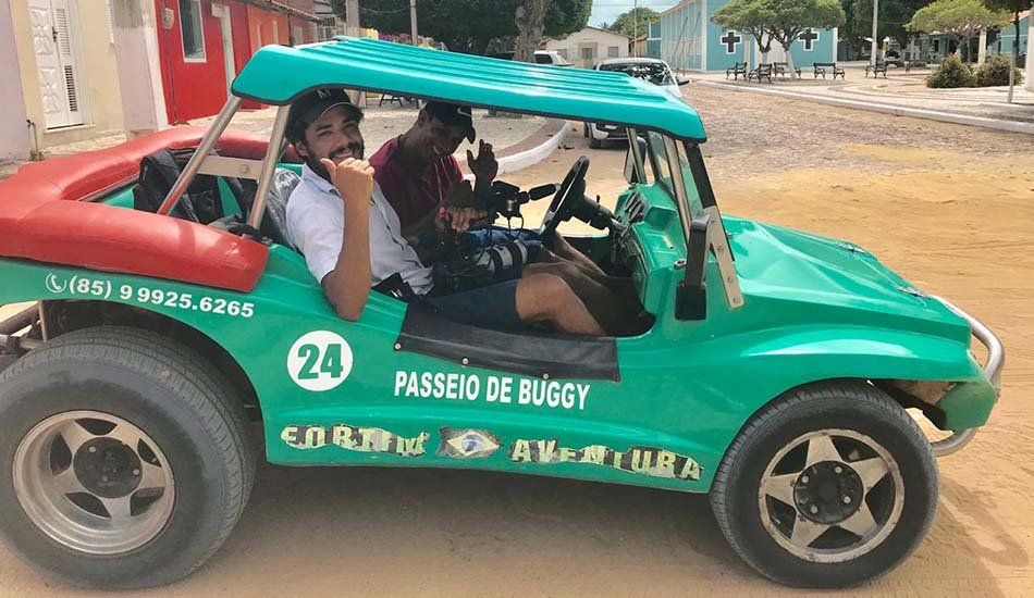 A green buggy with the number 24 on it