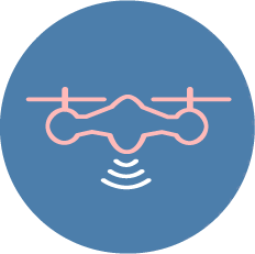Drone filming icon