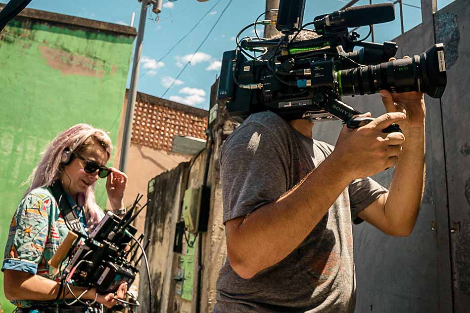 Texas Crew field producer with Story Productions cameraman