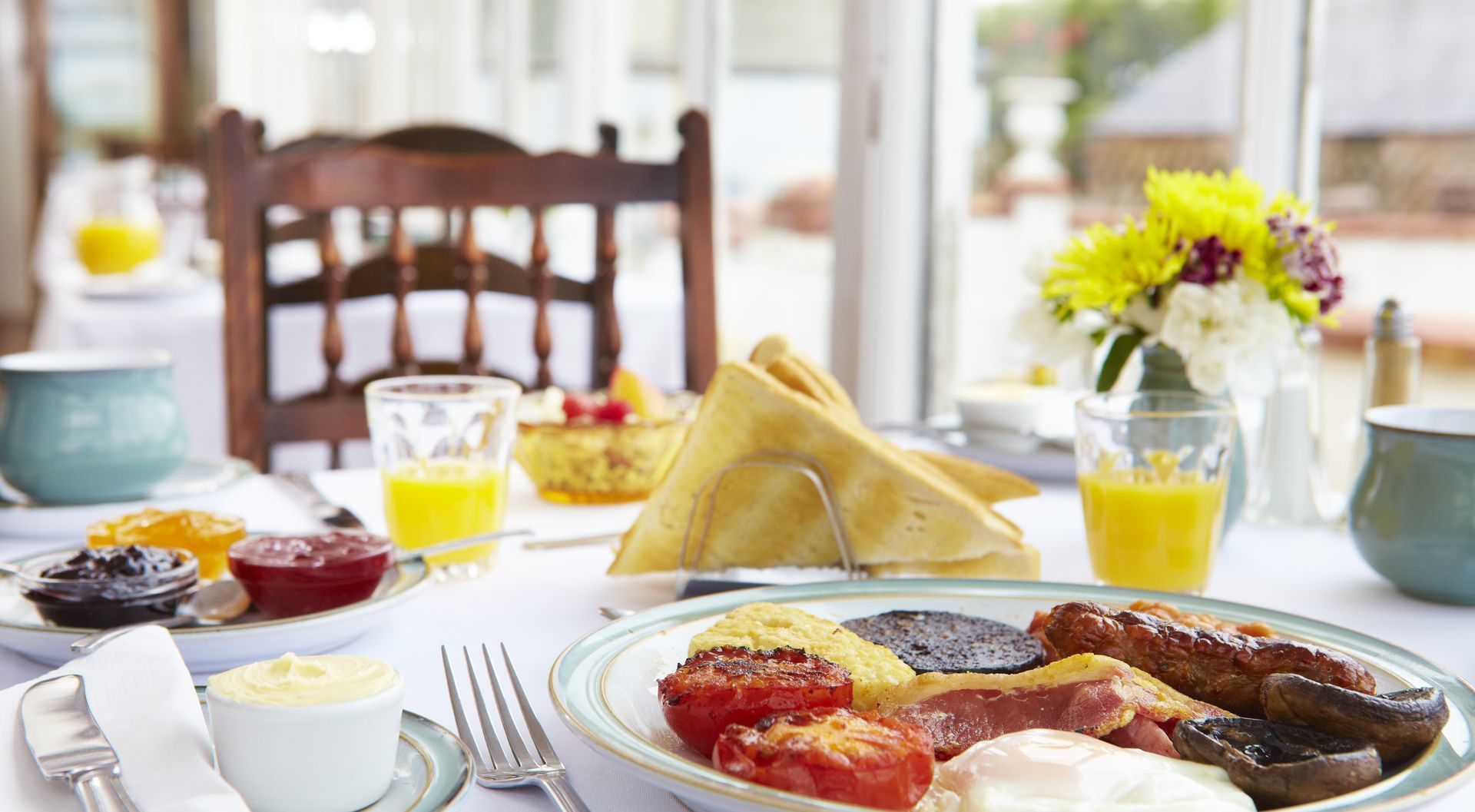 Traditional full english breakfast B & B