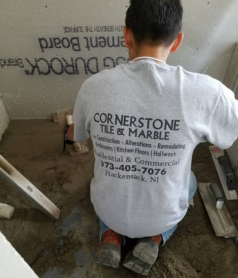 NJ Tile Contractors ─ Contractor Repairing Bathroom in Bergen County, NJ