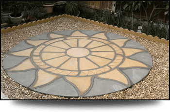 For designs to match your personality call on 01270 442791 Unique design of flag stones