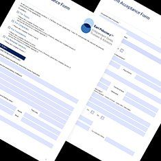 Yellow Balloon Forms and Interactive PDFs Portfolio