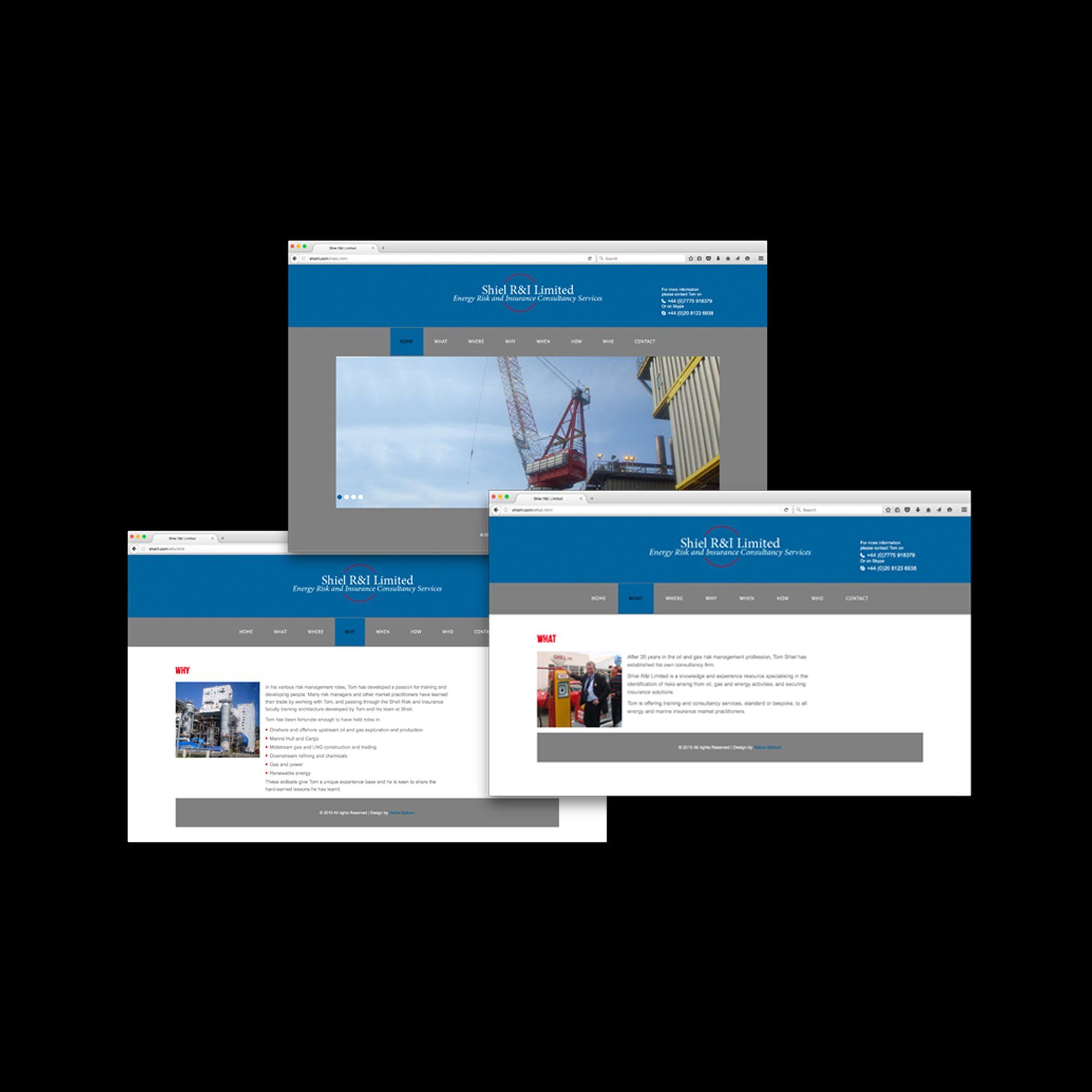 Shiel website pages