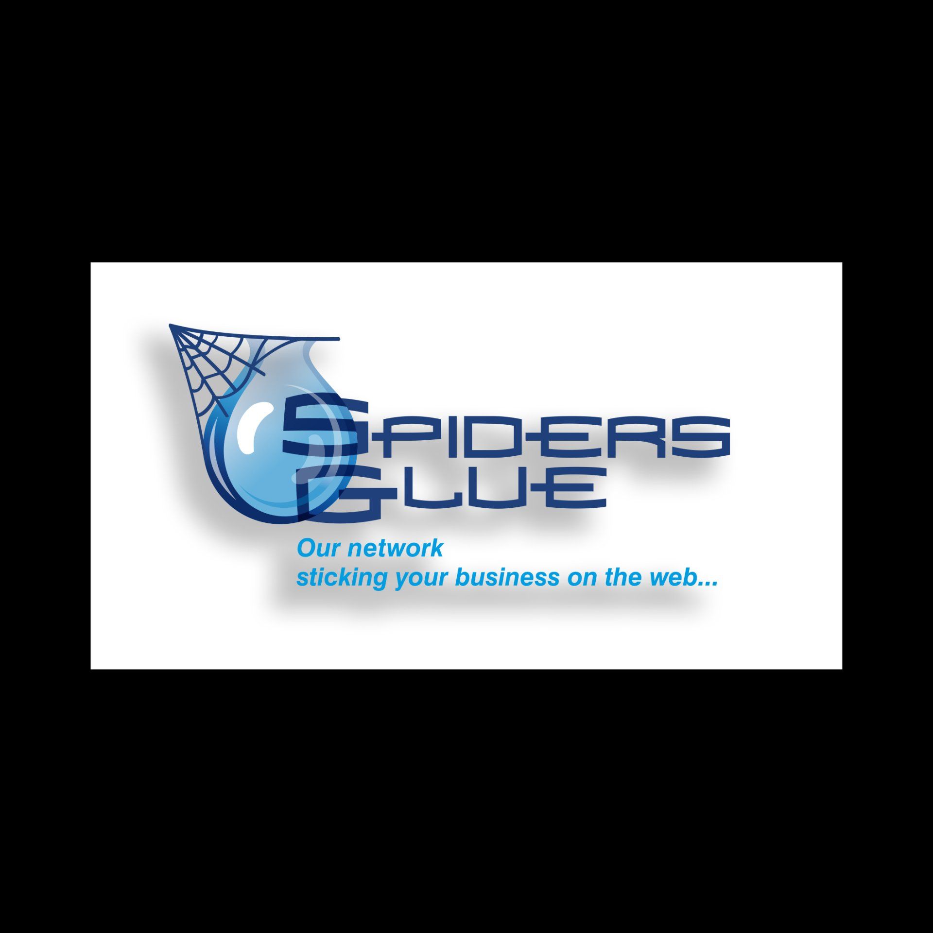 Spiders Glue logo and business card design