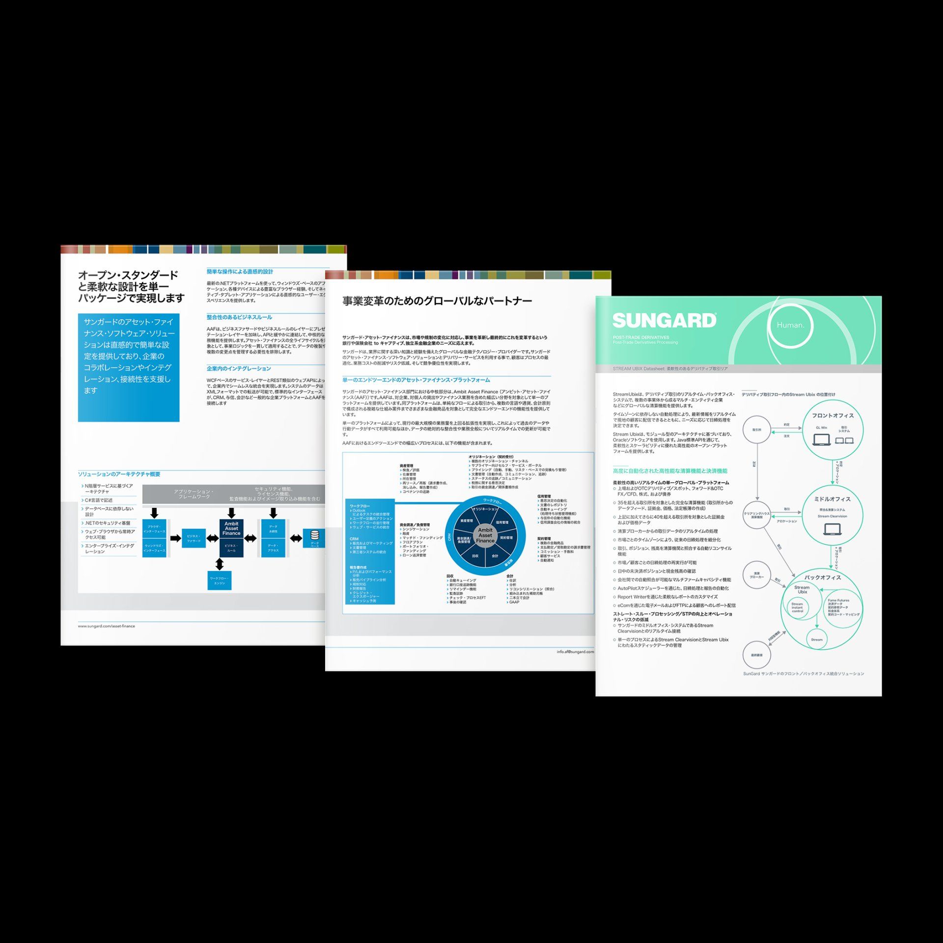 SunGard Japanese dstasheets, with Japanes text and illustrations
