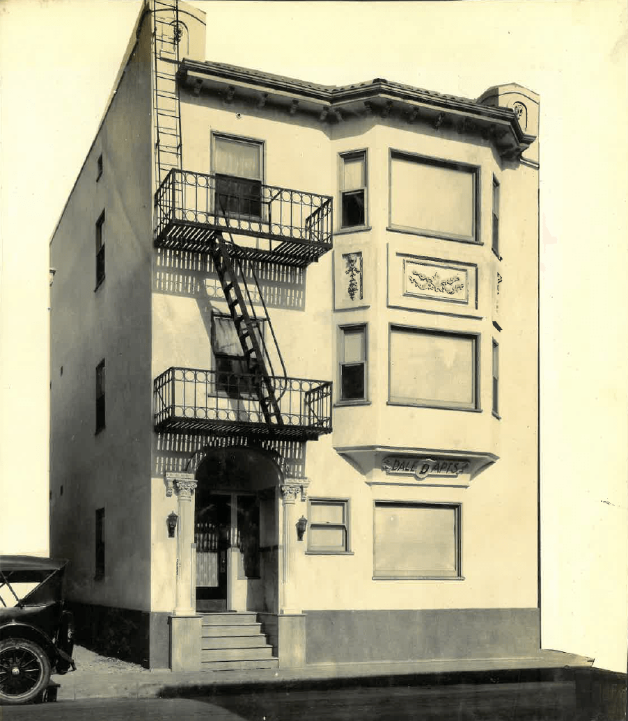 old photo of el dale apartments