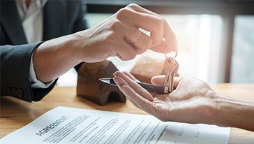 Real Estate Lawyer — Estate Agent and Client in Danville, IL