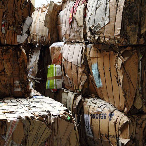 cardboard bailing