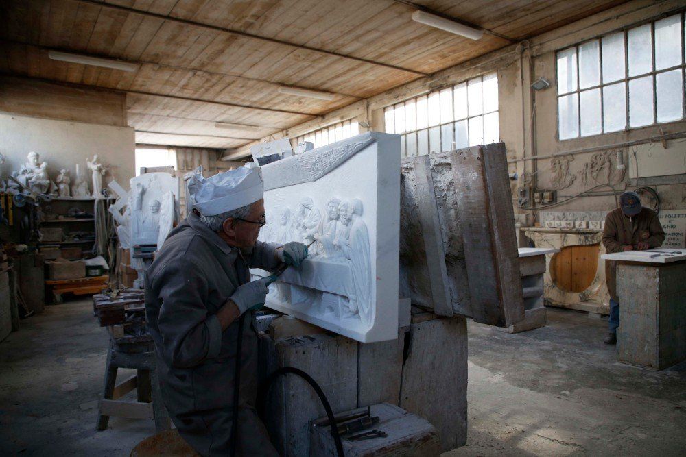 lavorazione del marmo