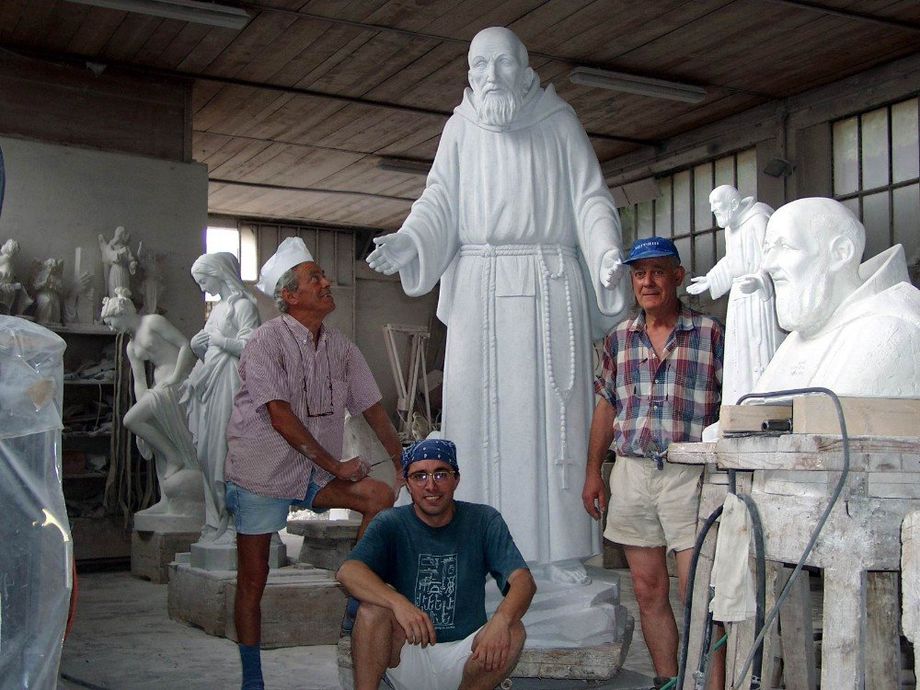 statue in gesso e marmo