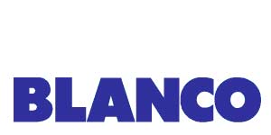 The word blanco is written in blue on a white background.