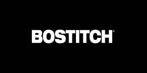 The bostitch logo is white on a black background.