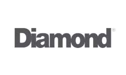 A diamond logo on a white background.