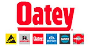 The oatey logo is surrounded by other logos