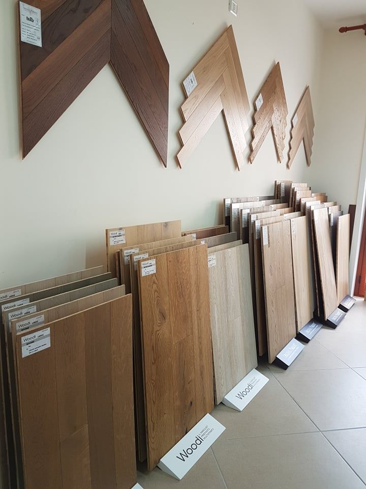 pavimenti in esposizione nello show-room