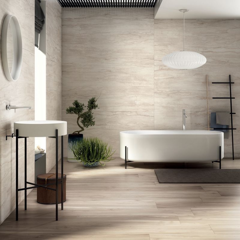 pavimento in laminato chiaro