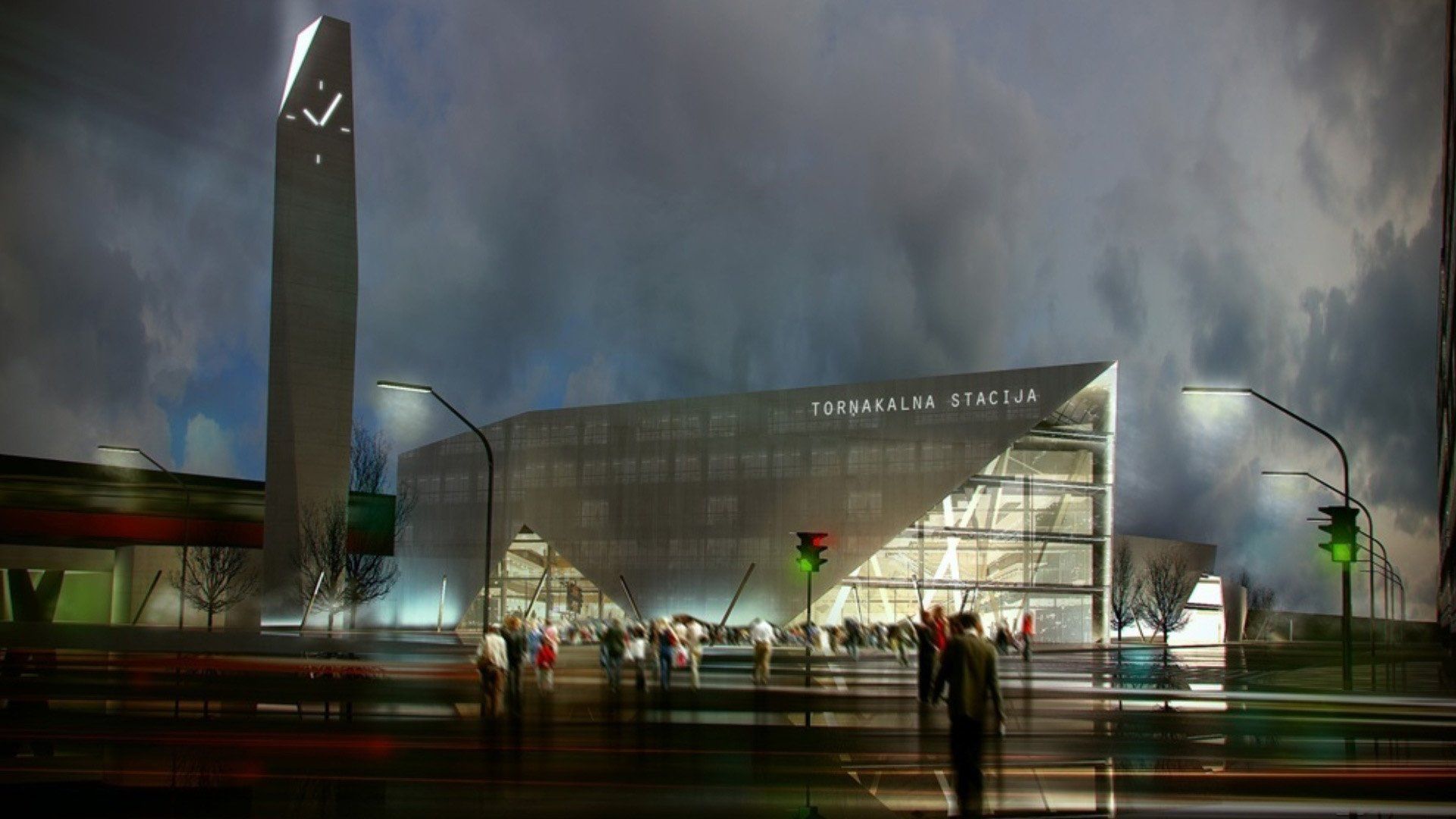 Competition Masterplan of urban centre and bus station in Torņkalns - 01