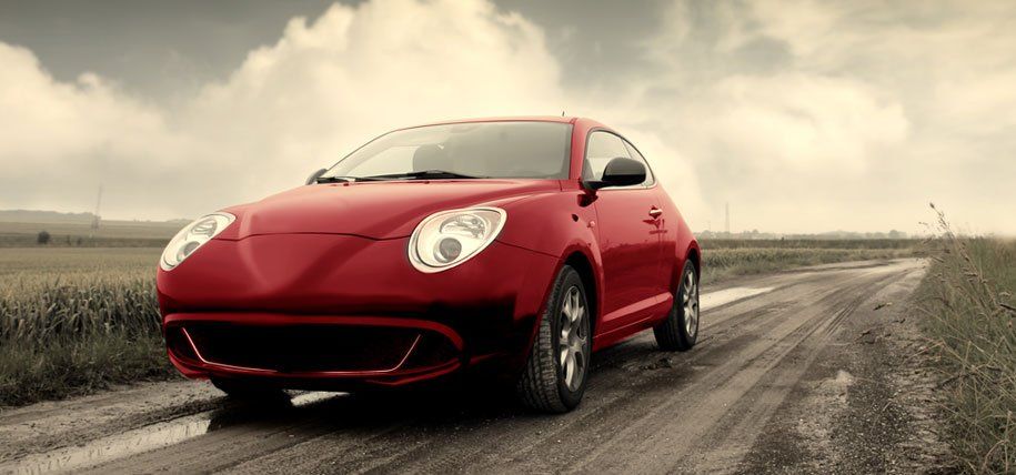 Red car