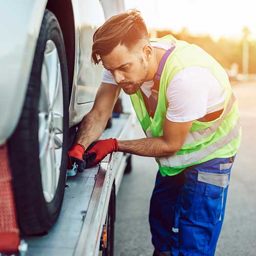 Professional Car Towing — Niles, MI — Precision Auto Repair,Body , Towing Professional Car Towing — Niles, MI — Precision Auto Repair,Body , Towing